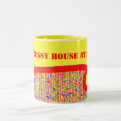 Red Ribbon und Candy Sprinkles Custom Tasse (Mittel)
