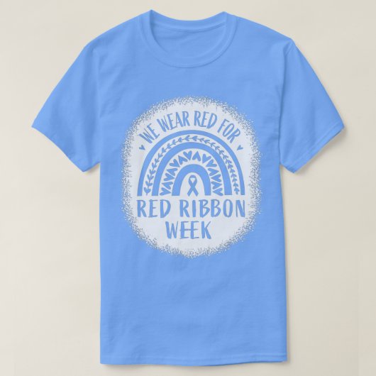 Red Ribbon Wear We Wear Red Ribbon Week Bewusstsei T-Shirt (Design vorne)