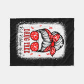 Red Ribbon Week Awareness Coquette Drug Anti-drug Fleecedecke (Vorderseite (Horizontal))