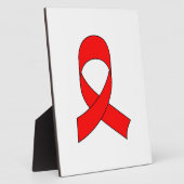 Red Ribbon Zeichnend Fotoplatte (Seite)