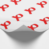 Red Ribbon Zeichnend Geschenkpapier (Ecke)
