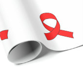 Red Ribbon Zeichnend Geschenkpapier (Rolleneckpunkt)
