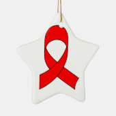Red Ribbon Zeichnend Keramikornament (Rechts)