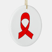Red Ribbon Zeichnend Keramikornament (Rechts)