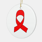 Red Ribbon Zeichnend Keramikornament (Links)
