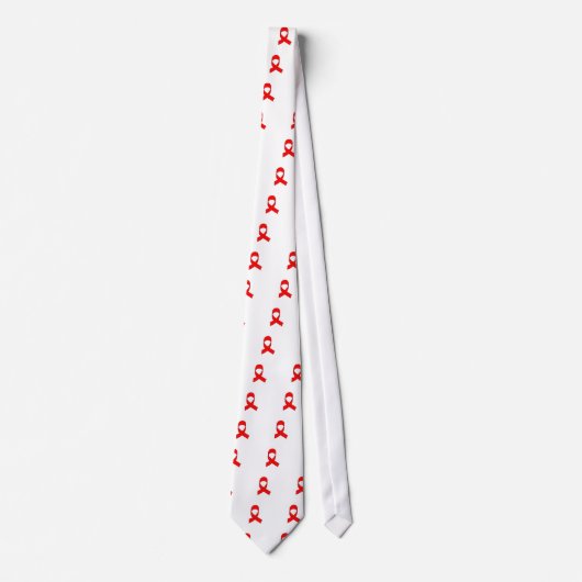 Red Ribbon Zeichnend Krawatte (Vorderseite)