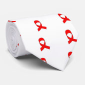 Red Ribbon Zeichnend Krawatte (Gerollt)