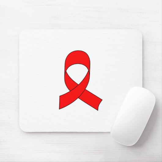 Red Ribbon Zeichnend Mousepad (Mit Mouse)