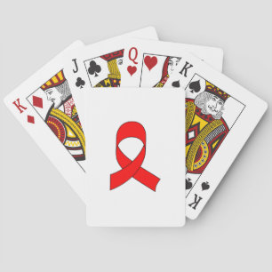 Red Ribbon Zeichnend Spielkarten