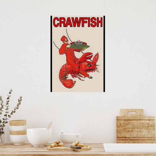 Red Rider Crawfish Poster (Küche)