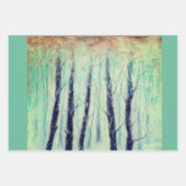 Red Riding Hood ähnliche Figur in einem Winterwald Geschenkpapier Set (Vorderseite 3)