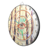 Red Riding Hood-Figur in einem Winterwald Dartscheibe (Vorderseite rechts)