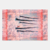 Red Riding Hood-Figur in einem Winterwald Geschenkpapier Set (Vorderseite 2)