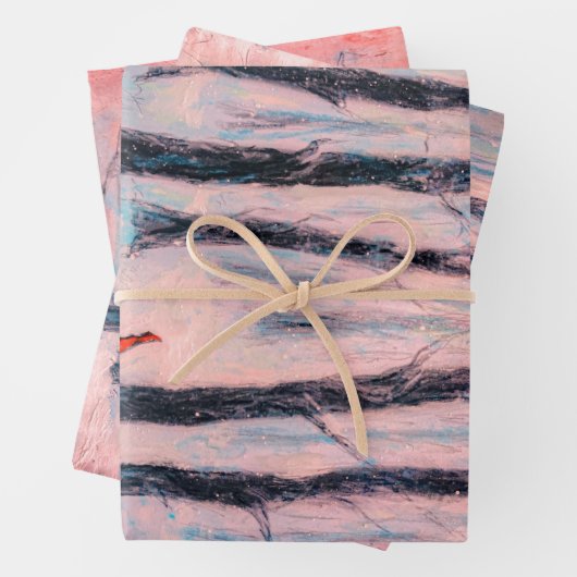 Red Riding Hood-Figur in einem Winterwald Geschenkpapier Set (Beispiel)