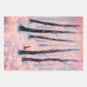 Red Riding Hood-Figur in einem Winterwald Geschenkpapier Set (Vorderseite)