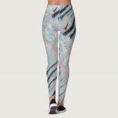 Red Riding Hood-Figur in einem Winterwald Leggings (Rückseite)