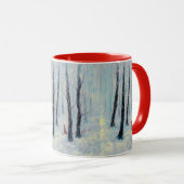 Red Riding Hood-Figur in einem Winterwald Tasse (VorderseiteRechts)