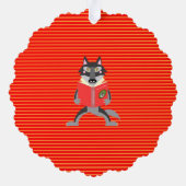 Red Riding Hood Girl Geburtstagsparty Ornament Karte (Rückseite)