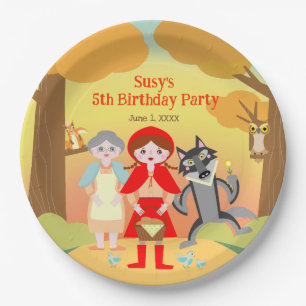 Red Riding Hood Girl Geburtstagsparty Pappteller