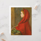Red Riding Hood Karte (Vorderseite/Rückseite Beispiel)