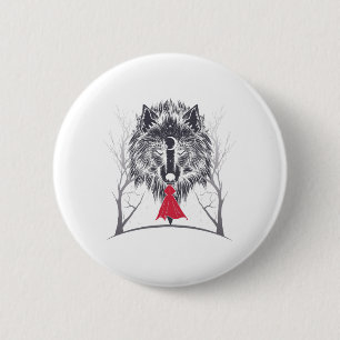Red Riding Hood Kostüm Gif für Mädchen Button
