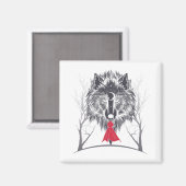 Red Riding Hood Kostüm Gif für Mädchen Magnet (Vorderseite/Rückseite)