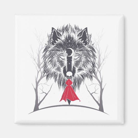 Red Riding Hood Kostüm Gif für Mädchen Magnet (Vorne)