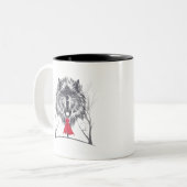 Red Riding Hood Kostüm Gif für Mädchen Zweifarbige Tasse (Vorderseite Links)