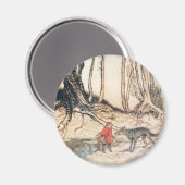 Red Riding Hood Magnet (Vorderseite/Rückseite)
