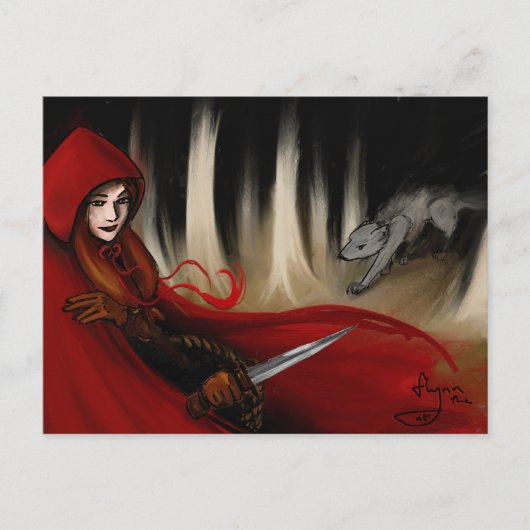 Red Riding Hood Postkarte (Vorderseite)