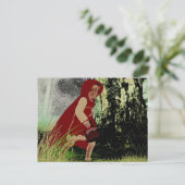 Red Riding Hood Postkarte (Stehend Vorderseite)