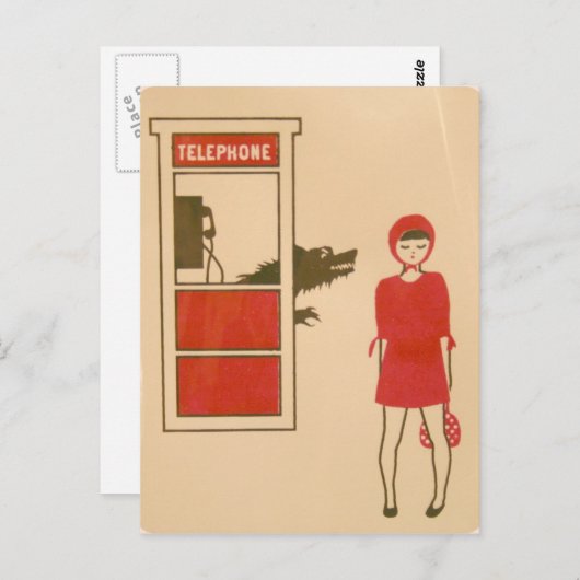 Red Riding Hood Postkarte (Vorne/Hinten)