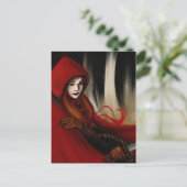 Red Riding Hood Postkarte (Stehend Vorderseite)