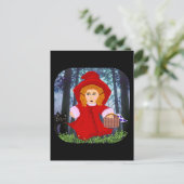 Red Riding Hood Postkarte (Stehend Vorderseite)