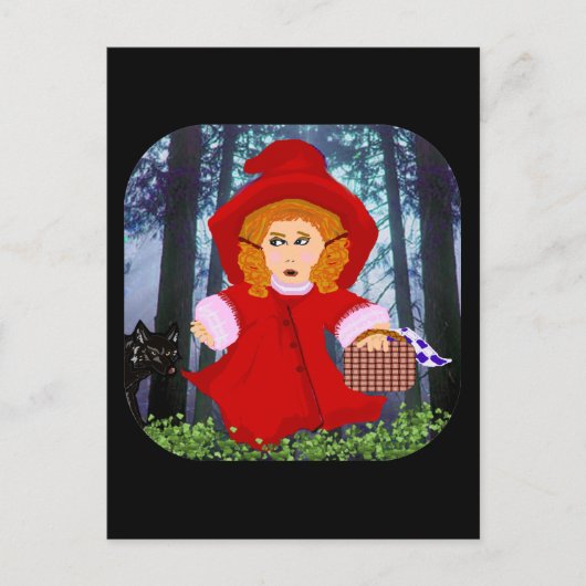 Red Riding Hood Postkarte (Vorderseite)