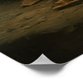 Red Riding Hood trifft Wolf im Wald Poster (Ecke)