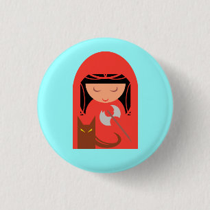 Red Riding Hood und Big Bad Wolf Button