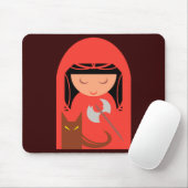 Red Riding Hood und Big Bad Wolf Mousepad (Mit Mouse)