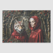 Red Riding Hood und der Wolf: Partner in Time Seidenpapier (Vorderseite)