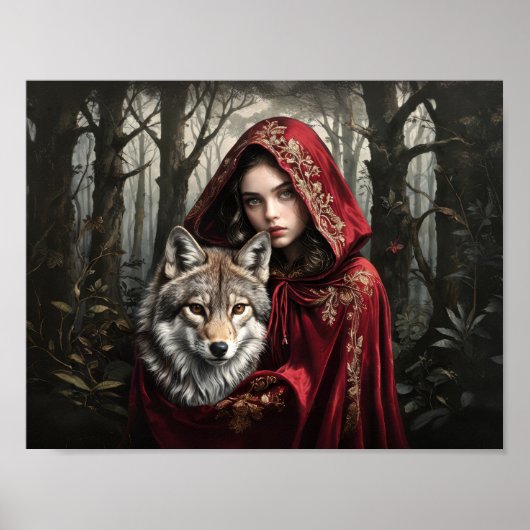 Red Riding Hood und die wahre Geschichte mit Wolf Poster (Vorne)