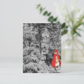 Red Riding Hood und Wolf Postkarte (Stehend Vorderseite)