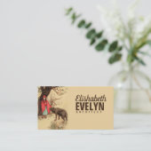 Red Riding Hood Visitenkarte (Stehend Vorderseite)