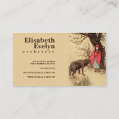 Red Riding Hood Visitenkarte (Rückseite)