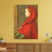 Red Riding Hood (von John Everett Millais) Leinwanddruck (Insitu (Wohnzimmer))