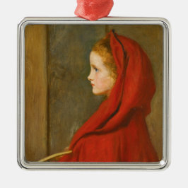 Red Riding Hood (von John Everett Millais) Ornament Aus Metall