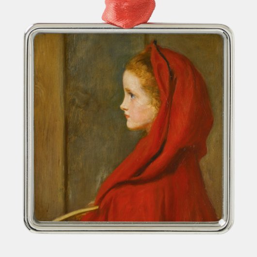 Red Riding Hood (von John Everett Millais) Ornament Aus Metall (Vorne)