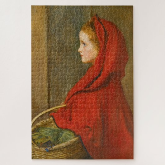 Red Riding Hood (von John Everett Millais) Puzzle (Vertikal)