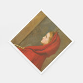 Red Riding Hood (von John Everett Millais) Serviette (Ecke)