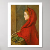 Red Riding Hood von Millais Poster (Vorne)
