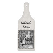 Red Riding Hood Wolf Schwarz-weiß Schneidebrett (Vorderseite)